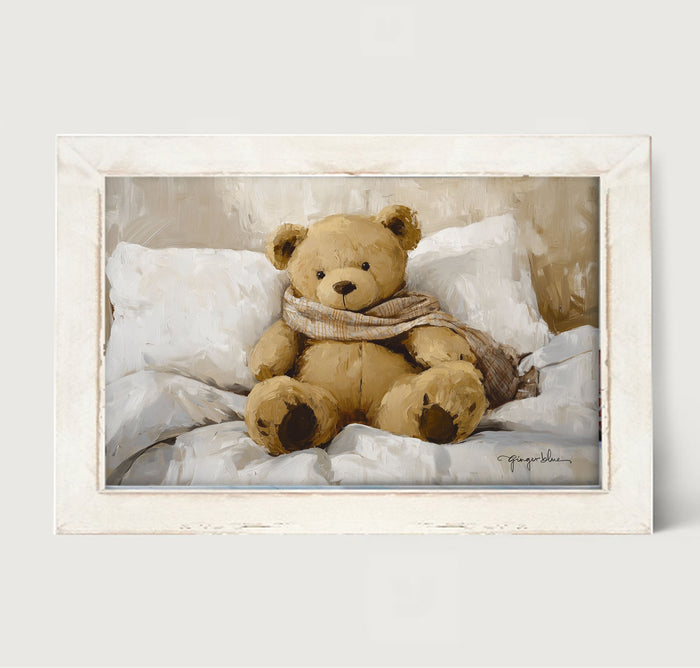 White Scarf Teddy Bear