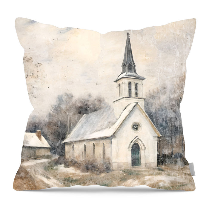 Winter Church 4 - Pillow