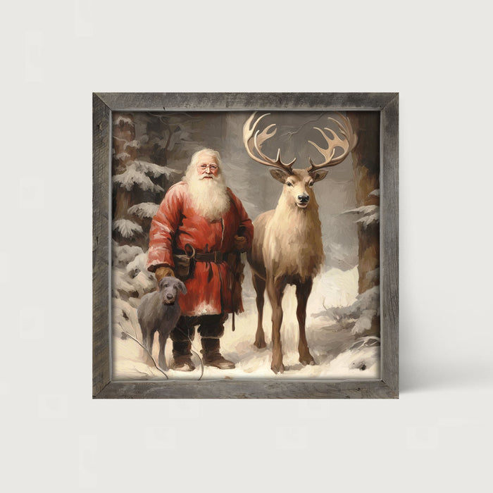 Winter Forest Santa
