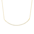 Sterling Silver 925 Wishbone CZ Necklace by Private Label Jewelry, featuring a delicate wishbone design with sparkling accents.